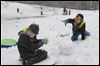 Winter's brief return gives kids day off