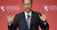 SALT LAKE CITY — Former GOP presidential nominee Mitt Romney said today that the prospects for a safe future are “greatly diminished” if Donald Trump becomes the Republican nominee for president. Speaking at the University of Utah, Romney