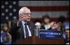 Sanders blasts Trump, Clinton