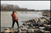 Region wades into mild weather
