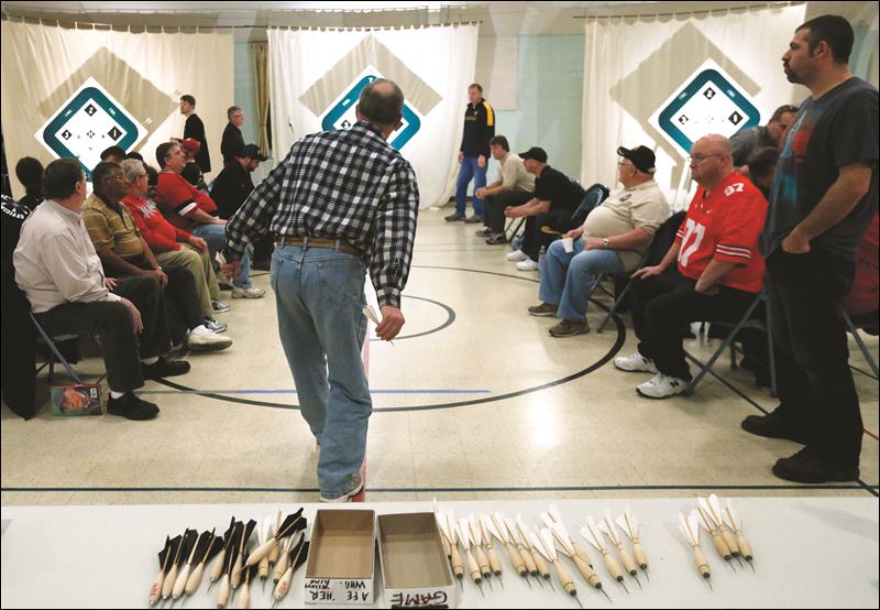 Big board, baseball setup build church rec league Toledo Blade