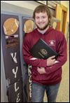 Senior shines on, off the field