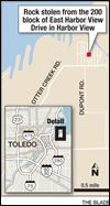 Mayor, neighbor in dispute over rock