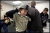 Boy Scouts camp at air base