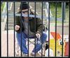 Fishing through the fence