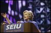 Clinton woos union crowd in Detroit