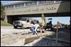 Railroad, bus depot almost ready