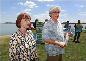 Susan Matz, left, and Mike Ferner of Advocates for a Clean Lake Erie have joined the Chicago-based Environmental Law and Policy Center in a court filing about the status of Lake Erie.