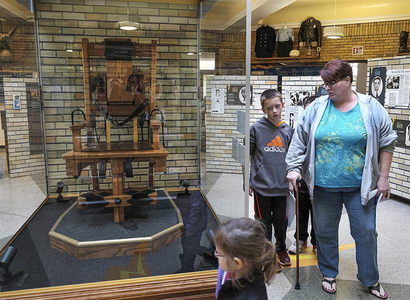 Toledo Police Museum exhibit looks at electricchair use The Blade
