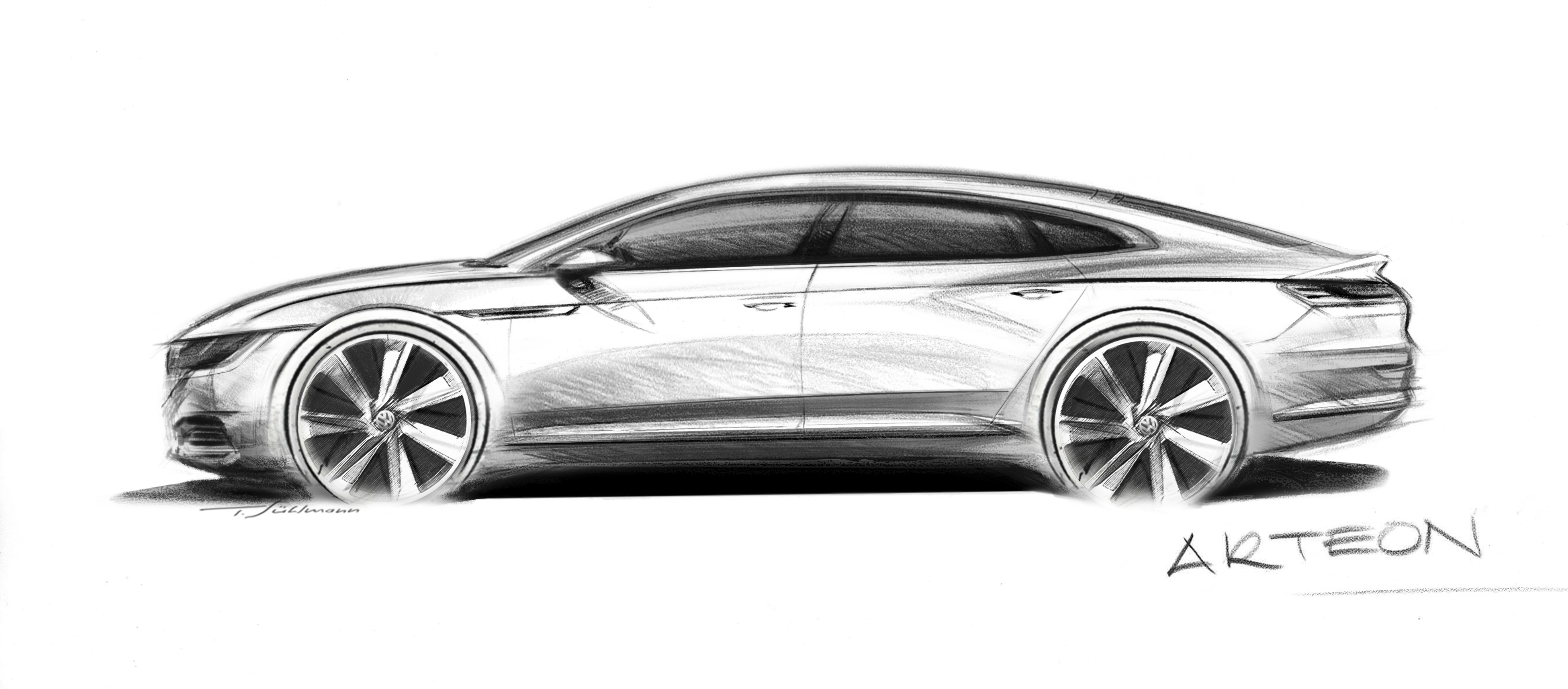 Volkswagen Teases With Sketch Of New Upper Midsize Car The Blade