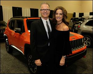 Mike and Gina Rouen are all smiles for the Toledo Auto Show Gala at SeaGate Centre.