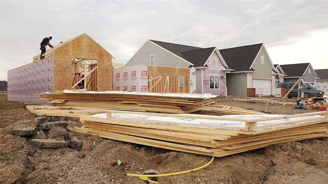 Under construction Waterside villa homes in Monclova Township The Blade