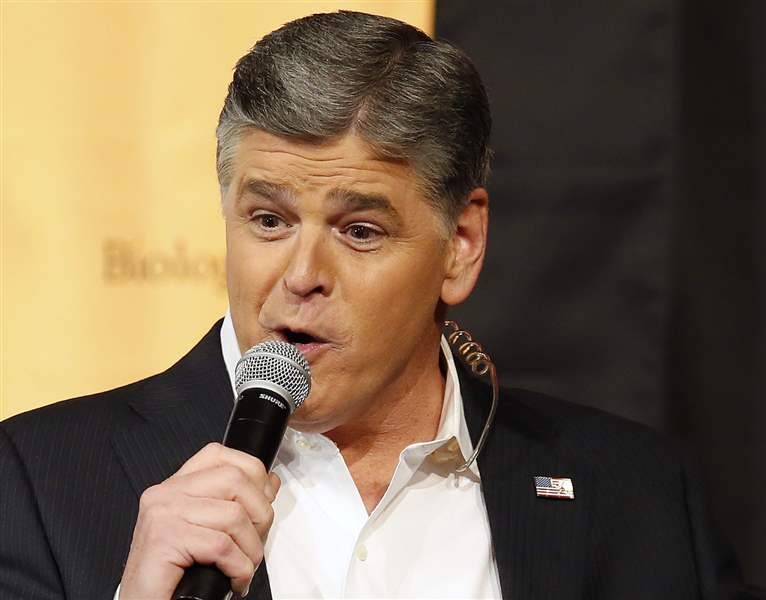 Sean Hannity denies pointing gun at Fox News colleague on set The Blade