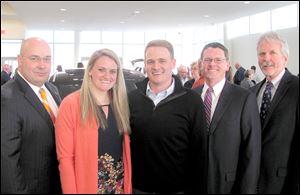 From left: Doug Kearns, VP; Emily Yark, Community Relations Manager; Billy Yark, Marketing Manager; D.J. Yark, General Manager; and John Yark, President of BMW of Toledo.