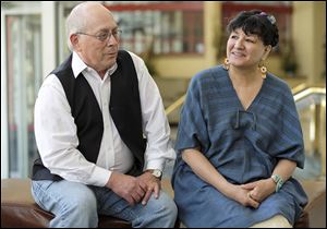 Author Sandra Cisneros joins Baldemar Velasquez  to help celebrate ‘Remembering 50 Years of Struggle: Farm Labor Organizing Committee’ event at the Park Inn downtown.