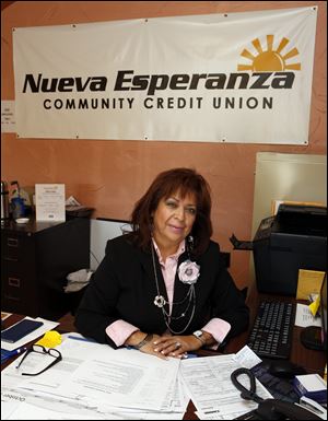 Sue Cuevas, CEO the Nueva Esperanza Credit Union, in 2012.