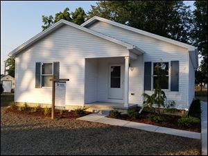 A new home built by Habitat for Humanity.