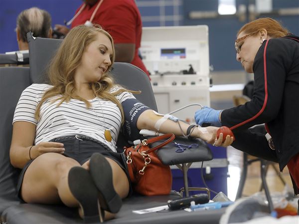 Blood drive set at Great Lakes Rental Event Center