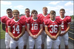 Select players of the Eastwood High School football team, which won the Northern Buckeye Conference in 2016.