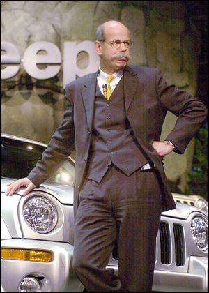 The German company Daimler- Chrysler AG had control of Jeep in the 1990s and 2000s. Chief executive officer Dieter Zetsche showed off the 2002 Daimler- Chrysler Jeep Liberty in Detroit in 2001. 