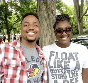 Ruth Leonard, right, and Julian Mack, left.