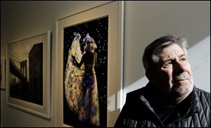Nationally known rock photographer Harry Sandler and his exhibit at Toledo School for the Arts, Friday, Oct, 7, 2016.