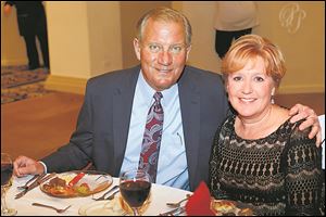Emcee Jerry Anderson and Teri Anderson attend the Anne Grady Center's Enchanted Evening at Parkway Place in Maumee. 