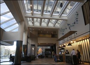 The lobby at the Renaissance Toledo Downtown Hotel in Toledo on Friday, November 10.