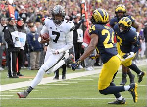 Ohio State quarterback Dwayne Haskins had to enter the rivalry game vs. Michigan because of an injury to J.T. Barrett, but the freshman went on to lead the Buckeyes' comeback win.