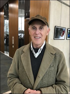 Frank Kass, chairman of Continental Real Estate Cos. of Columbus, in Toledo Government Center after briefing Toledo Council on Marina District project.