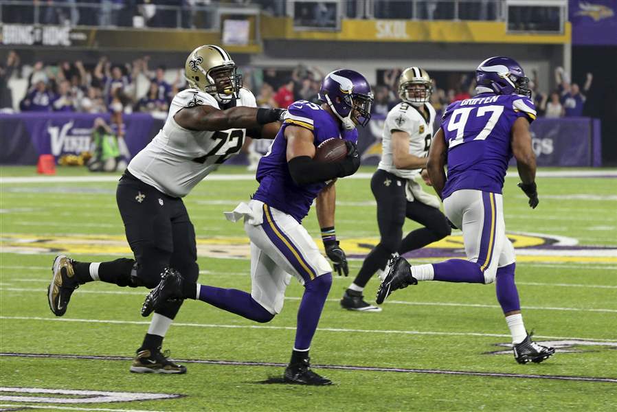 TD on final play sends Vikings to NFC championship game - The Blade