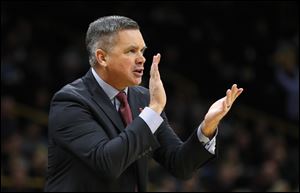 Ohio State head coach Chris Holtmann won conference coach of the year in his first season in Columbus.