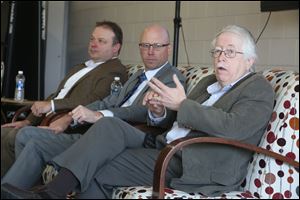 From left: Craig Burns, Bret Clark, and Bill Wersell, during the panel discussion 