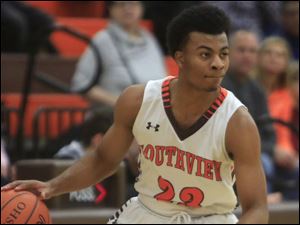 Jason Johnson, shown in a game earlier this season, was one of four Southview players to score in double figures in Friday's Northern Lakes League win over Anthony Wayne.