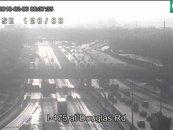 Lane closure causing morning commute delays