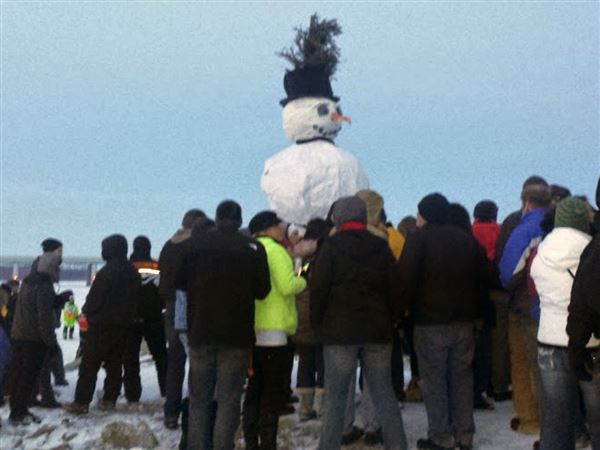 Port Clinton celebrates Burning Snowman Festival