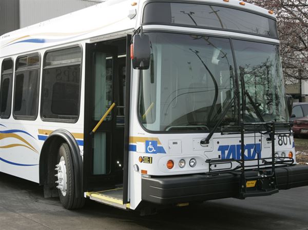 TARTA bus catches fire