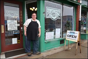 Dennis Lange is pictured at Pumpernickel's Deli and Cafe on Collingwood Boulevard Tuesday, February 20, 2018 in Toledo.  He will be closing the business at the end of the month.