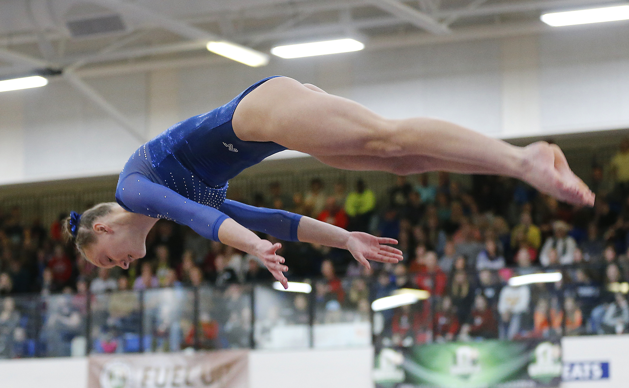 Whitmer’s Harder wins floor exercise title at state gymnastics