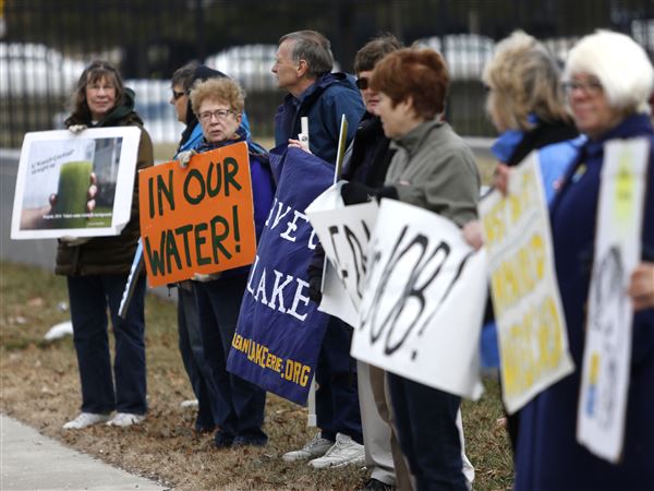 PHOTO GALLERY: Advocates for a Clean Lake Erie demonstrate in front of Federal Courthouse