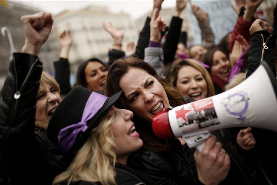 APTOPIX-Spain-International-Women-s-Day