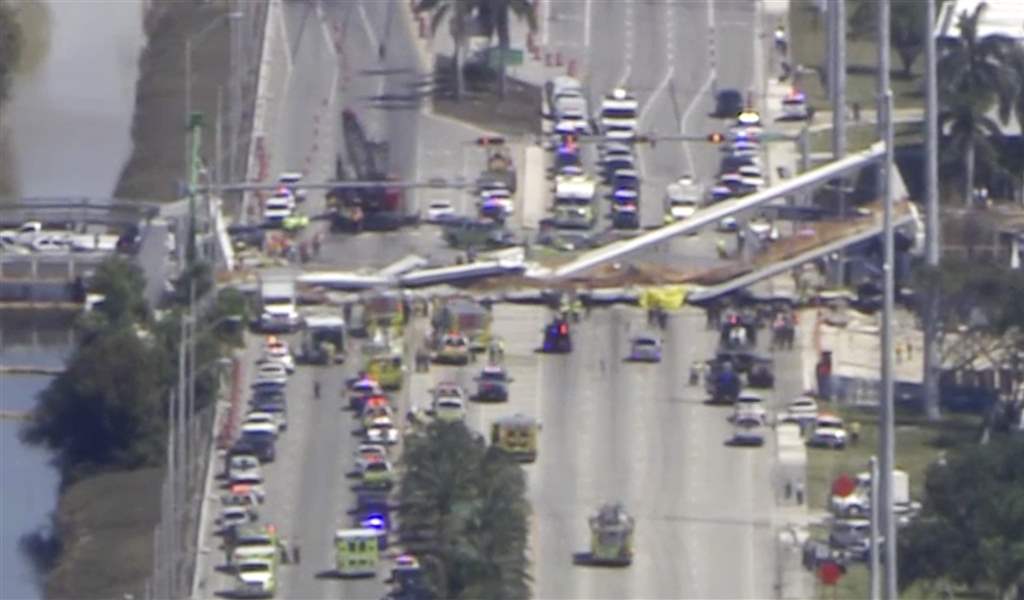 Several killed in pedestrian bridge collapse The Blade