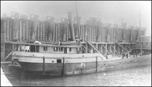 Shipwreck hunters sponsored by the National Museum of the Great Lakes have announced discovery off Lorain of a steam-powered barge that sank during a storm in 1899, killing at least eight people on board. The Margaret Olwill was hauling 900 tons of limestone from Kelleys Island to Cleveland when it wrecked. 