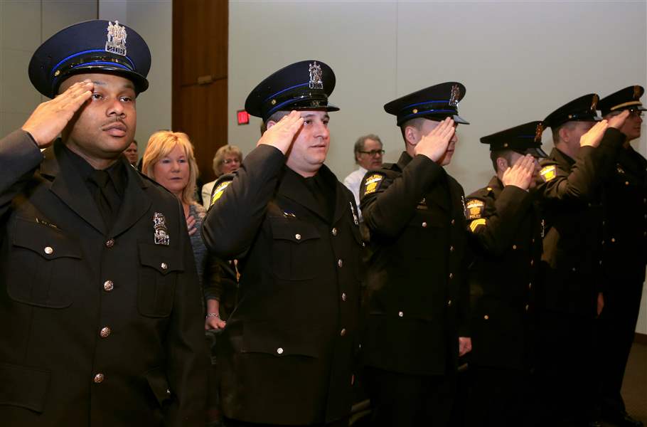 Six Toledo police officers earn promotions The Blade