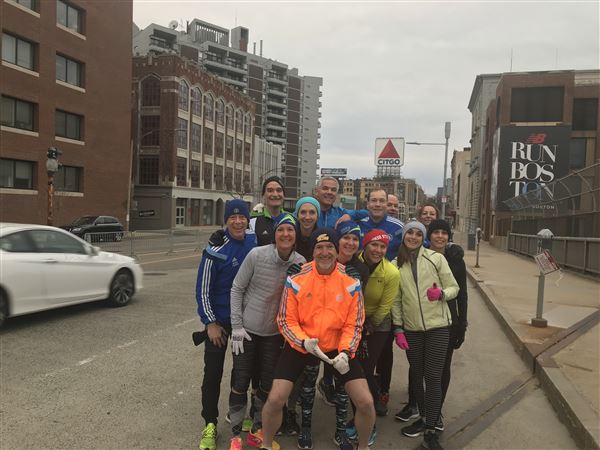 Toledo-area runners brave wet, cold at Boston Marathon