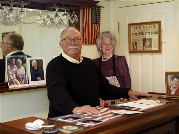 Sylvania Township man honors his sister's special relationship with Barbara Bush