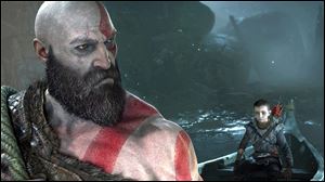 A screen grab from the ‘God of War’ video game.