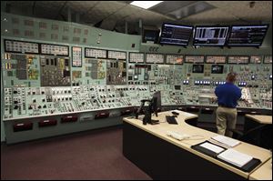The control room at the Crystal River Nuclear Plant in Crystal River, Fla., in 2011. After the plant closed, the community became a tourist destination for manatee lovers. “We were lucky to transition to something,