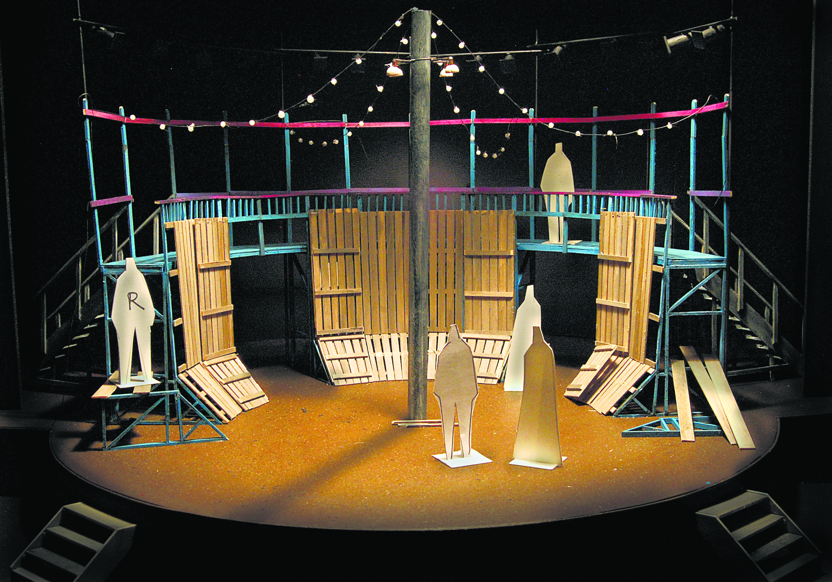 Elaborate theater sets begin with a tiny replica The Blade