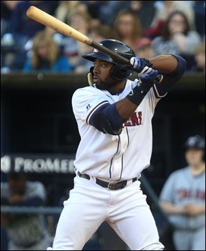 Christin Stewart is hitting .299 with 29 RBIs for the first place Mud Hens.